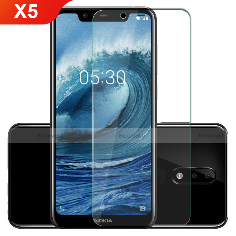 Ultra Clear Tempered Glass Screen Protector Film for Nokia X5 Clear