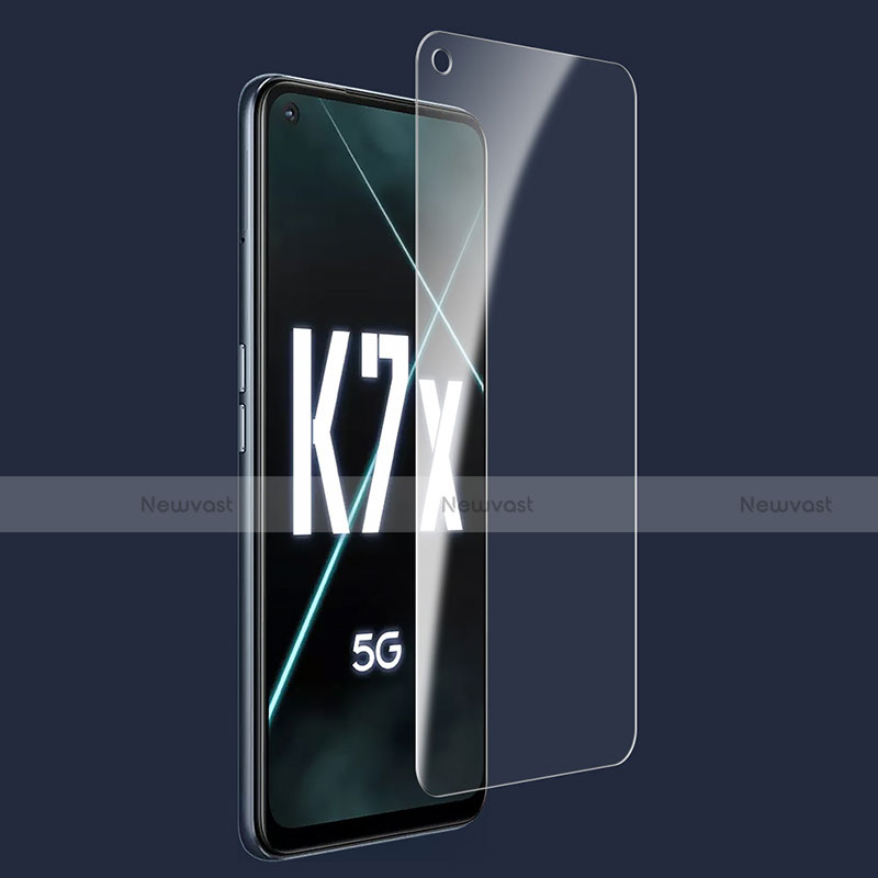 Ultra Clear Tempered Glass Screen Protector Film for Oppo K7x 5G Clear