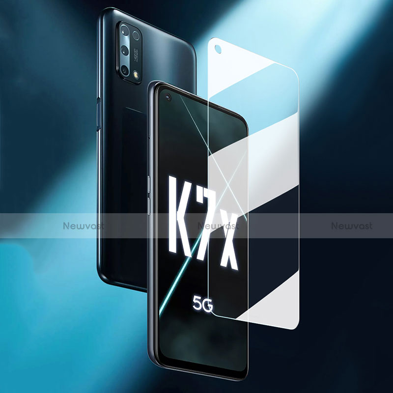 Ultra Clear Tempered Glass Screen Protector Film for Oppo K7x 5G Clear