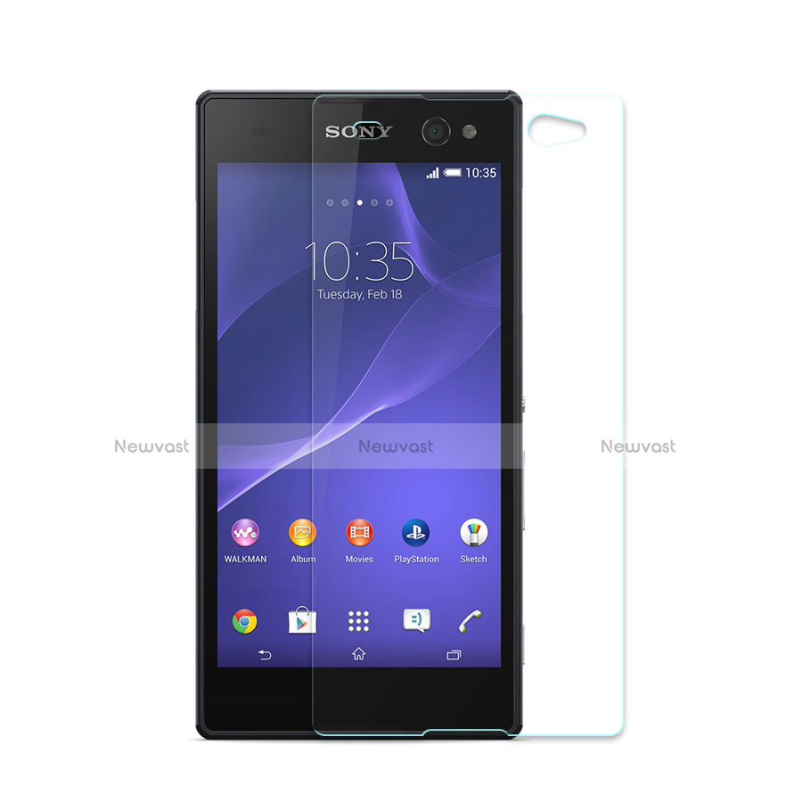 Ultra Clear Tempered Glass Screen Protector Film for Sony Xperia C4 Clear