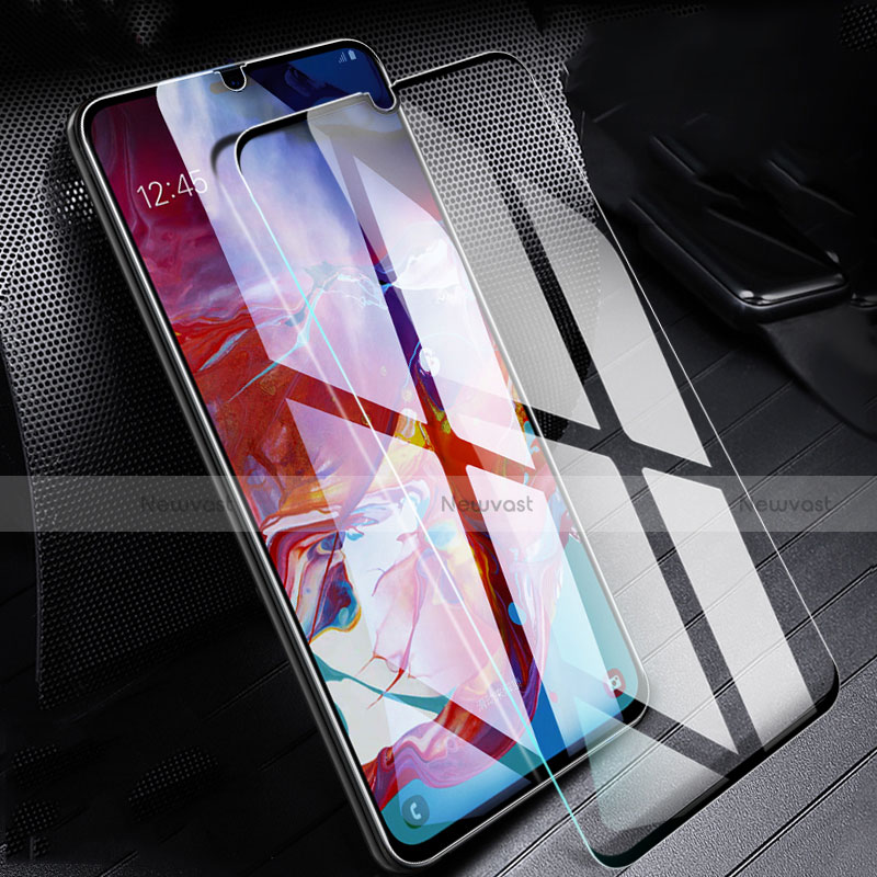 Ultra Clear Tempered Glass Screen Protector Film T01 for Samsung Galaxy A70S Clear