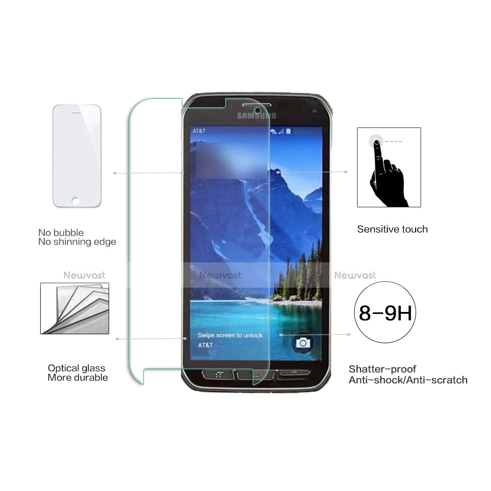 Ultra Clear Tempered Glass Screen Protector Film T01 for Samsung Galaxy S5 Active Clear