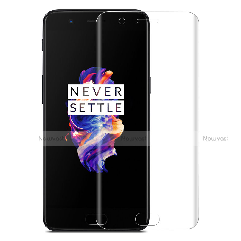 Ultra Clear Tempered Glass Screen Protector Film T02 for OnePlus 5 Clear