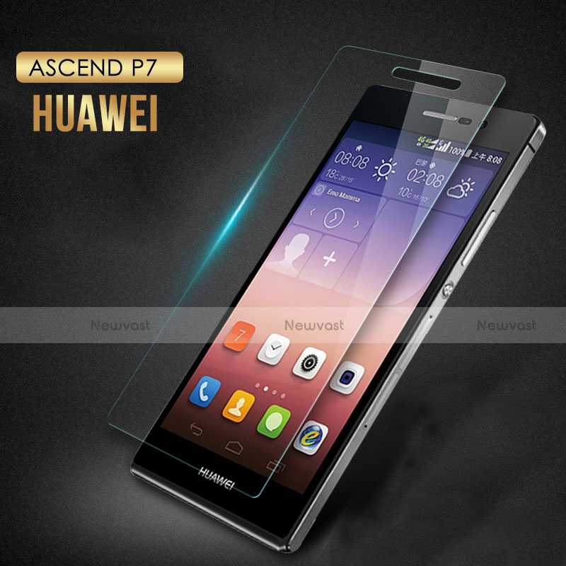 Ultra Clear Tempered Glass Screen Protector Film T03 for Huawei P7 Dual SIM Clear