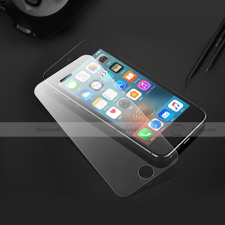 Ultra Clear Tempered Glass Screen Protector Film T04 for Apple iPhone 5 Clear