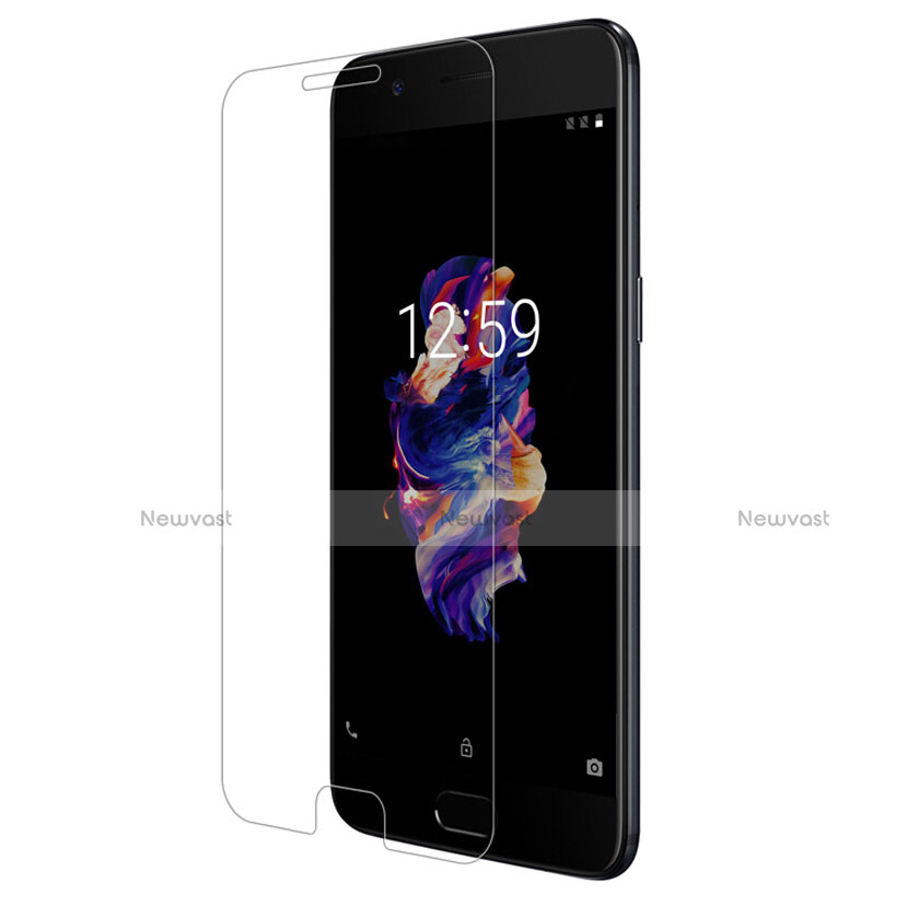 Ultra Clear Tempered Glass Screen Protector Film T07 for OnePlus 5 Clear