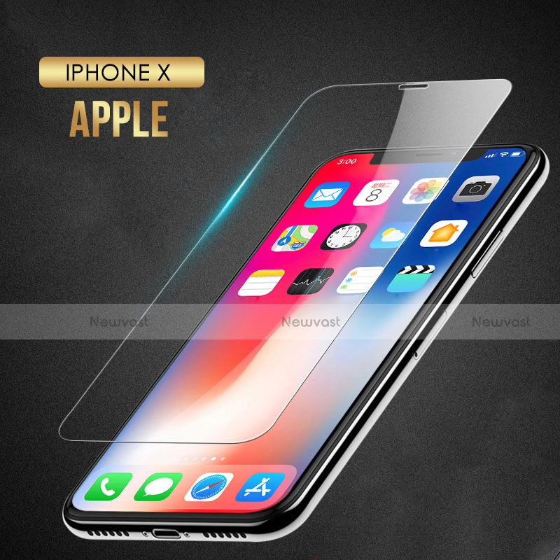 Ultra Clear Tempered Glass Screen Protector Film T08 for Apple iPhone Xs Clear