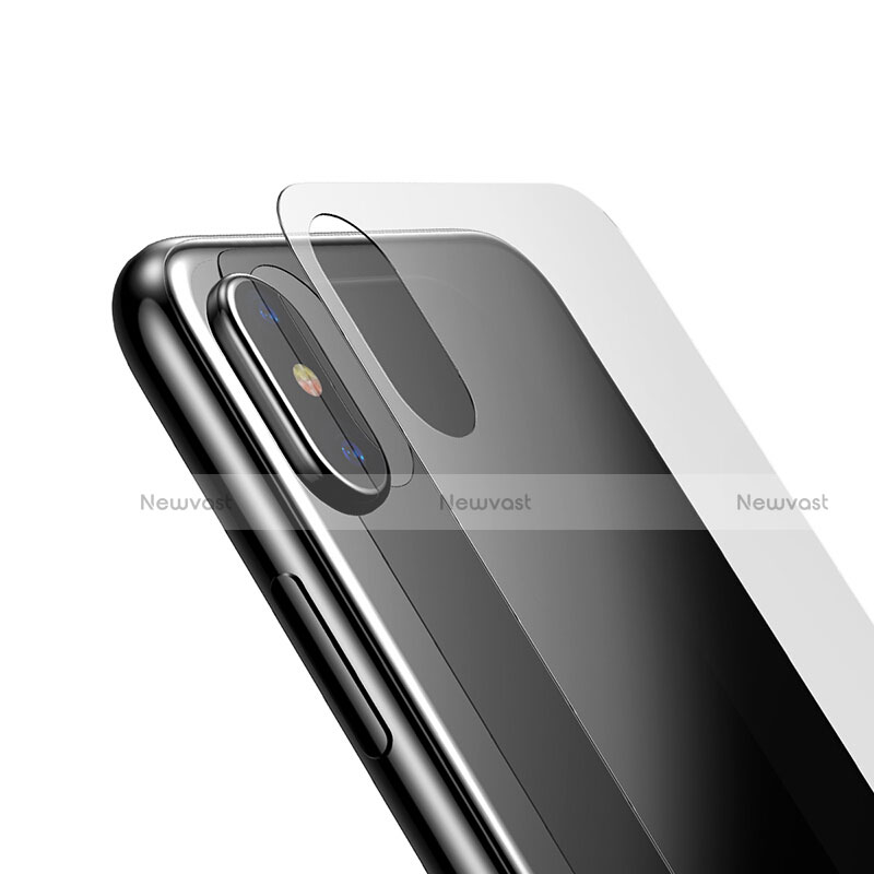 Ultra Clear Tempered Glass Screen Protector Front and Back for Apple iPhone Xs Clear