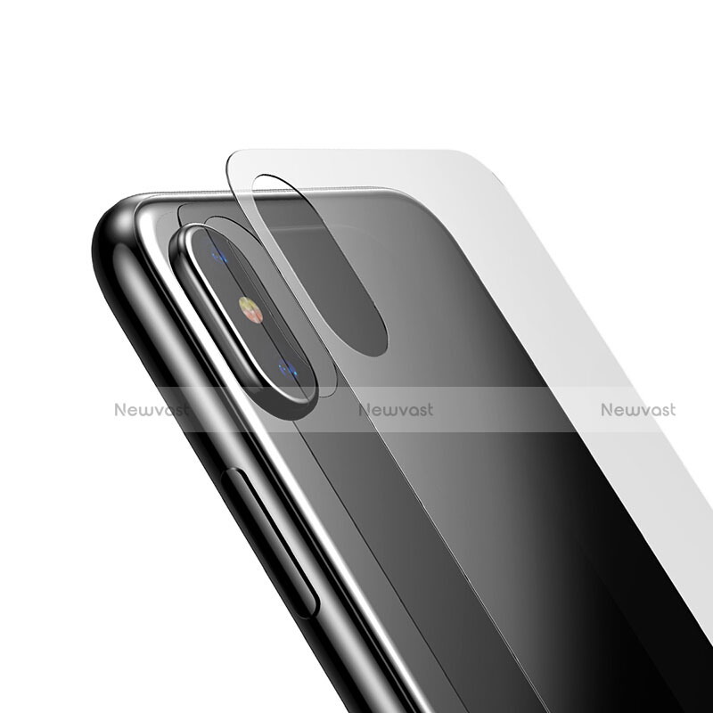 Ultra Clear Tempered Glass Screen Protector Front and Back for Apple iPhone Xs Max Clear