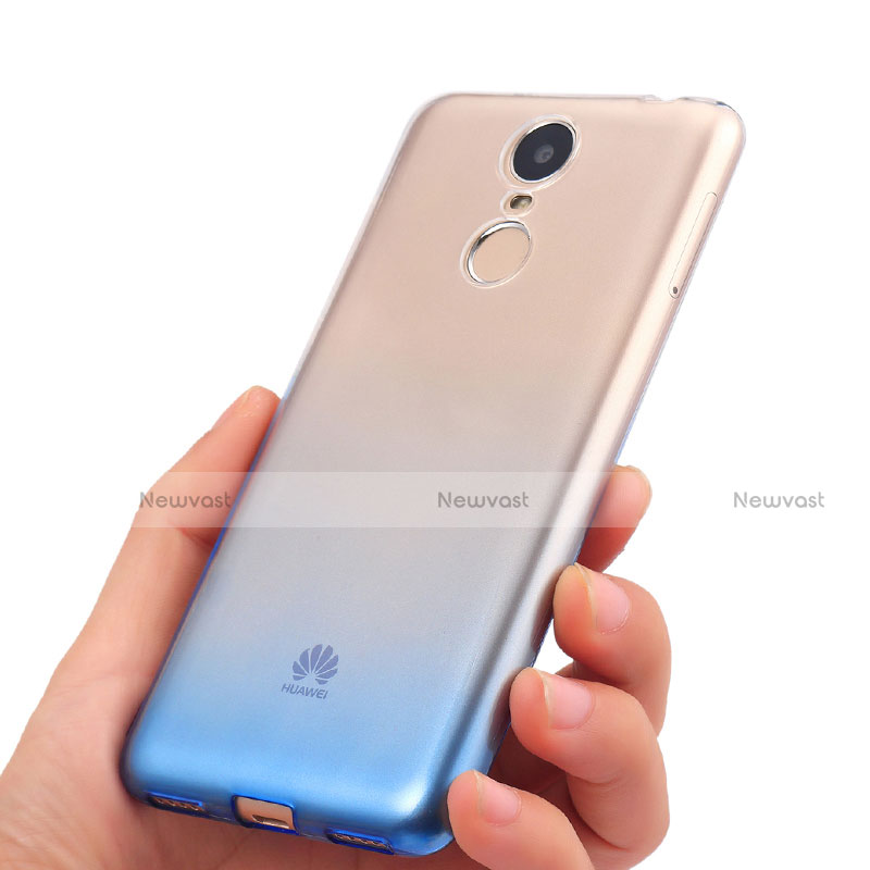 Ultra Slim Transparent Gel Gradient Soft Case for Huawei Enjoy 6 Blue