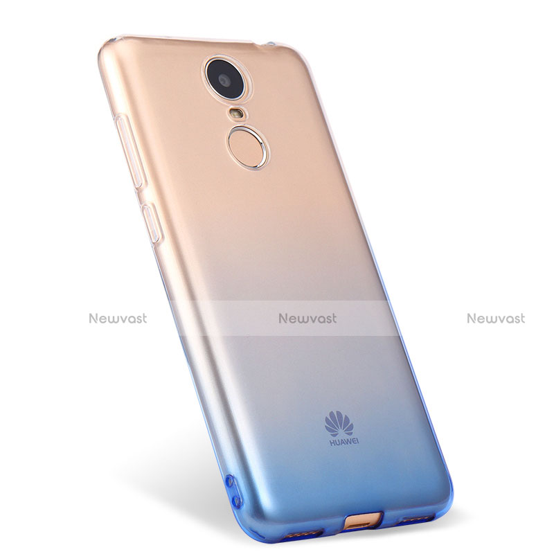 Ultra Slim Transparent Gel Gradient Soft Case for Huawei Enjoy 6 Blue