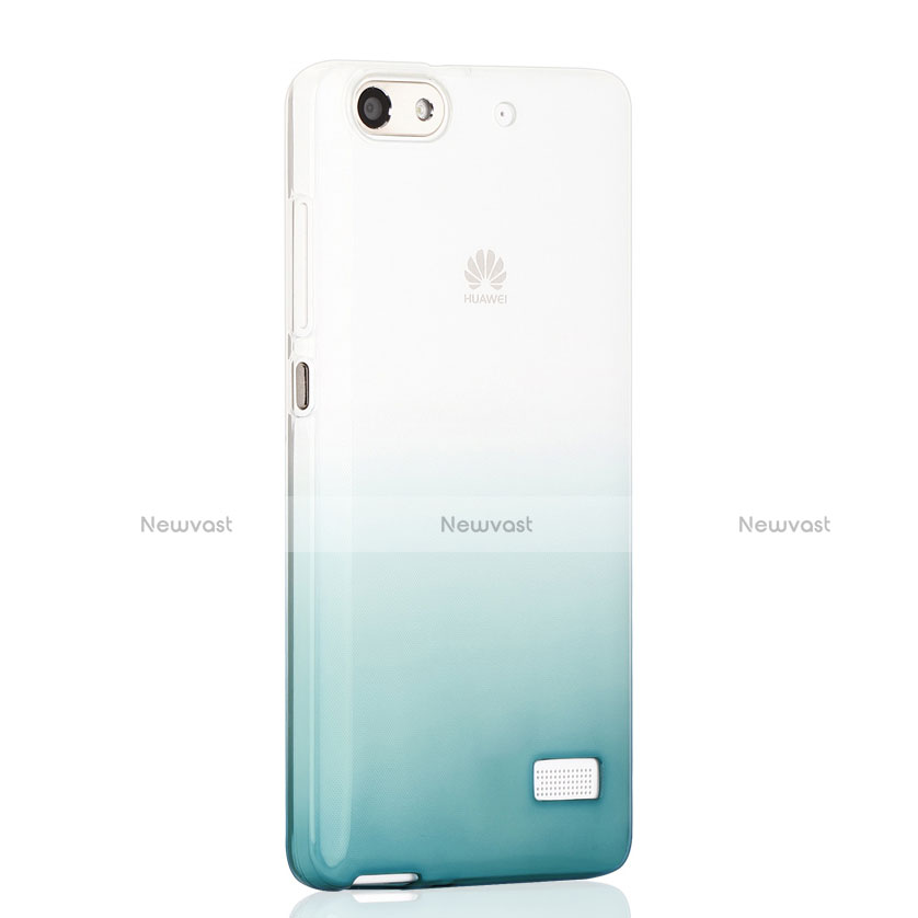 Ultra Slim Transparent Gel Gradient Soft Case for Huawei G Play Mini Green