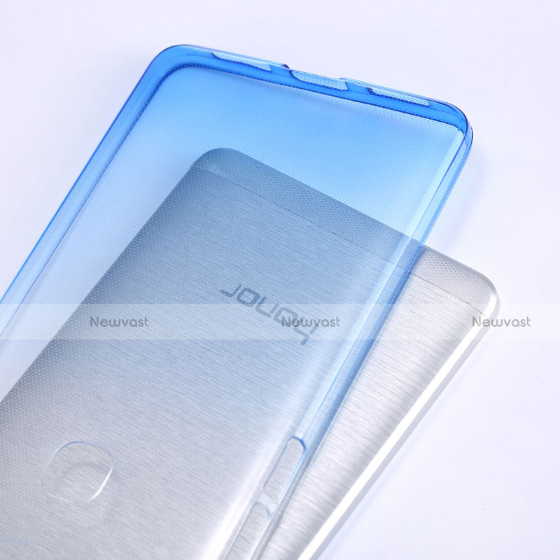 Ultra Slim Transparent Gel Gradient Soft Case for Huawei GR5 Sky Blue