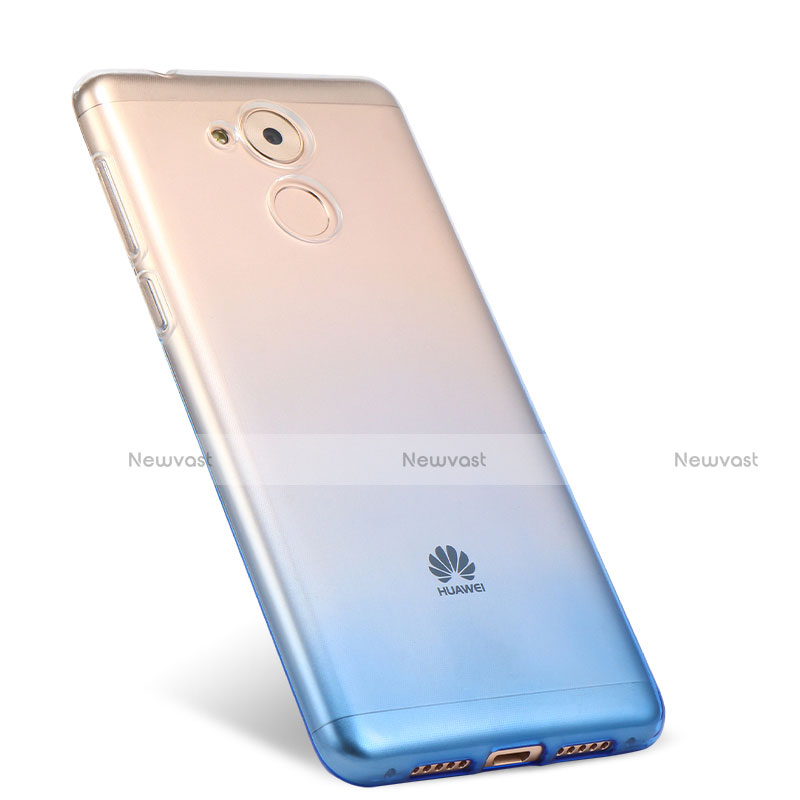 Ultra Slim Transparent Gel Gradient Soft Case for Huawei Nova Smart Blue