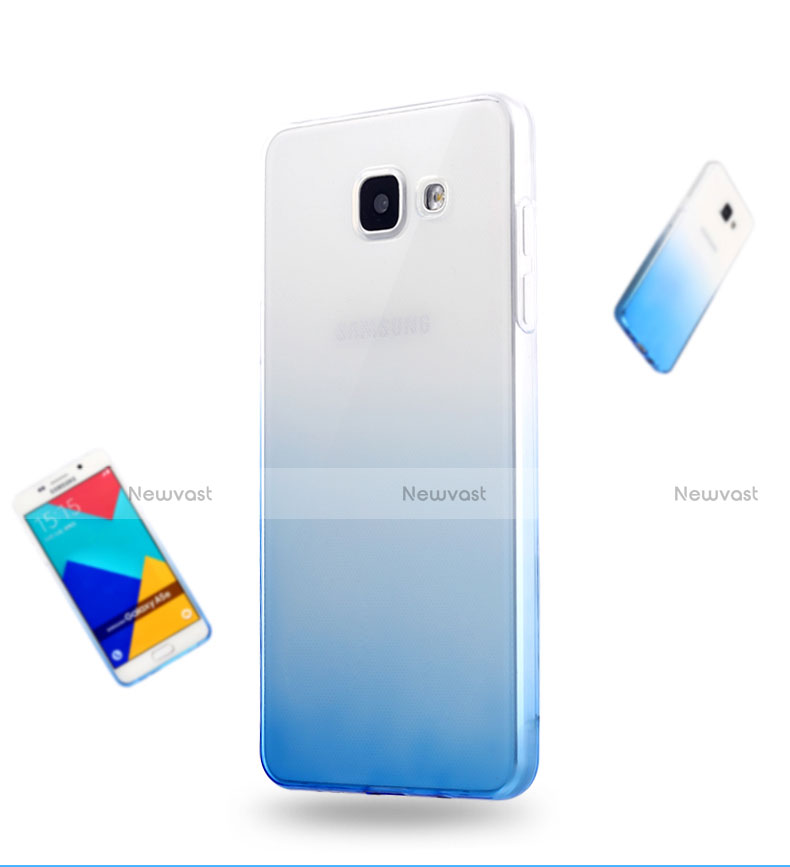 Ultra Slim Transparent Gel Gradient Soft Case for Samsung Galaxy A5 (2016) SM-A510F Blue