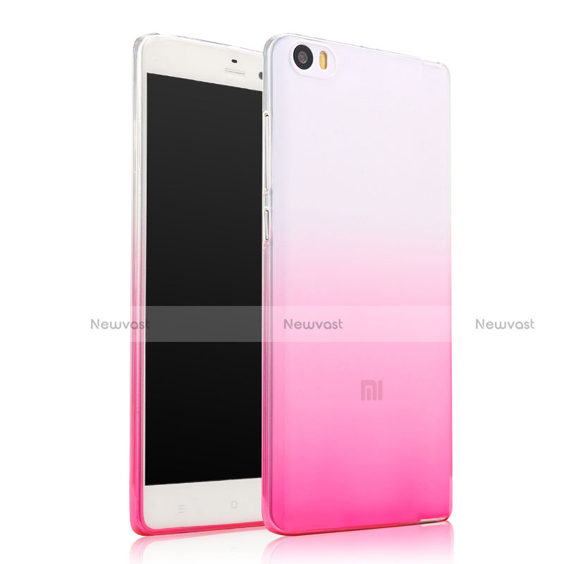 Ultra Slim Transparent Gel Gradient Soft Case for Xiaomi Mi Note Pink