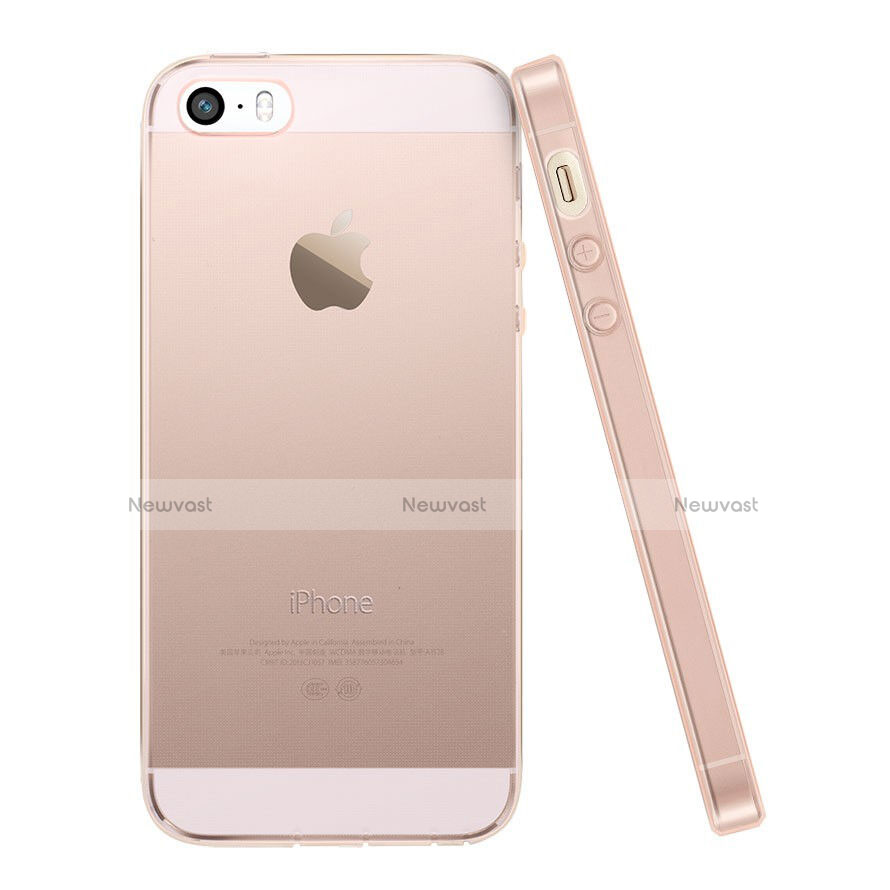 Ultra Slim Transparent Gel Soft Cover for Apple iPhone 5S Pink