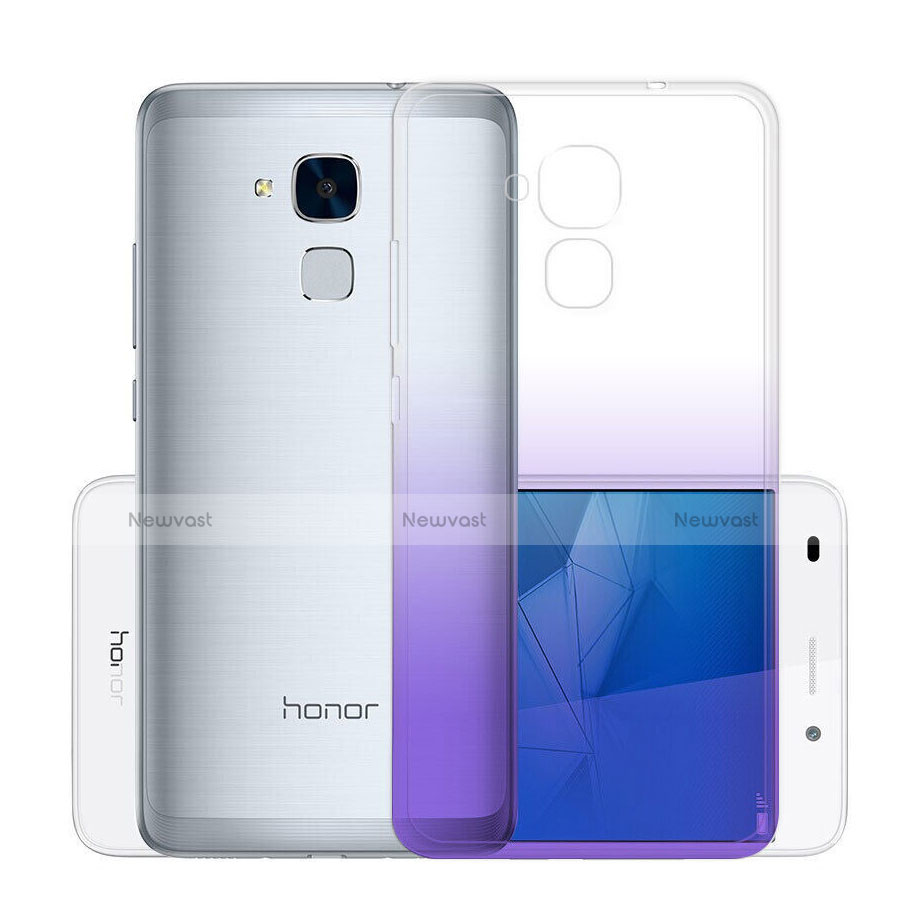 Ultra Slim Transparent Gradient Soft Case for Huawei Honor 5C Purple