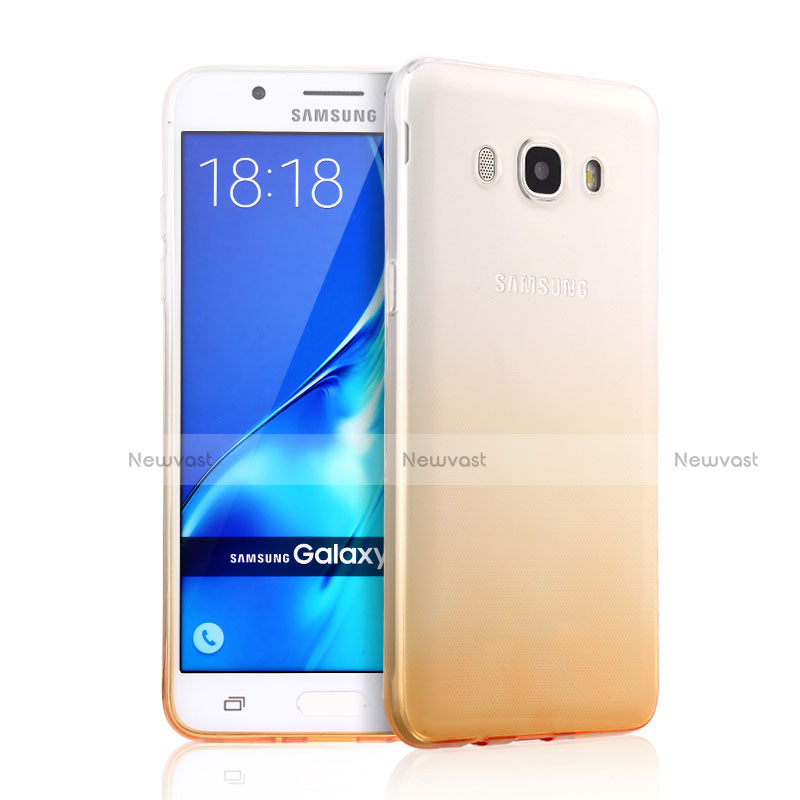 Ultra Slim Transparent Gradient Soft Case for Samsung Galaxy J5 (2016) J510FN J5108 Yellow