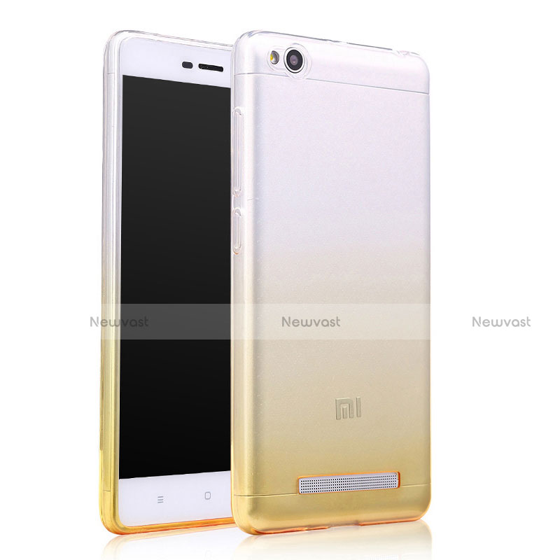 Ultra Slim Transparent Gradient Soft Case for Xiaomi Redmi 4A Yellow