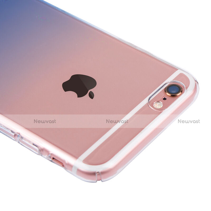 Ultra Slim Transparent Gradient Soft Case Z01 for Apple iPhone 6S Blue