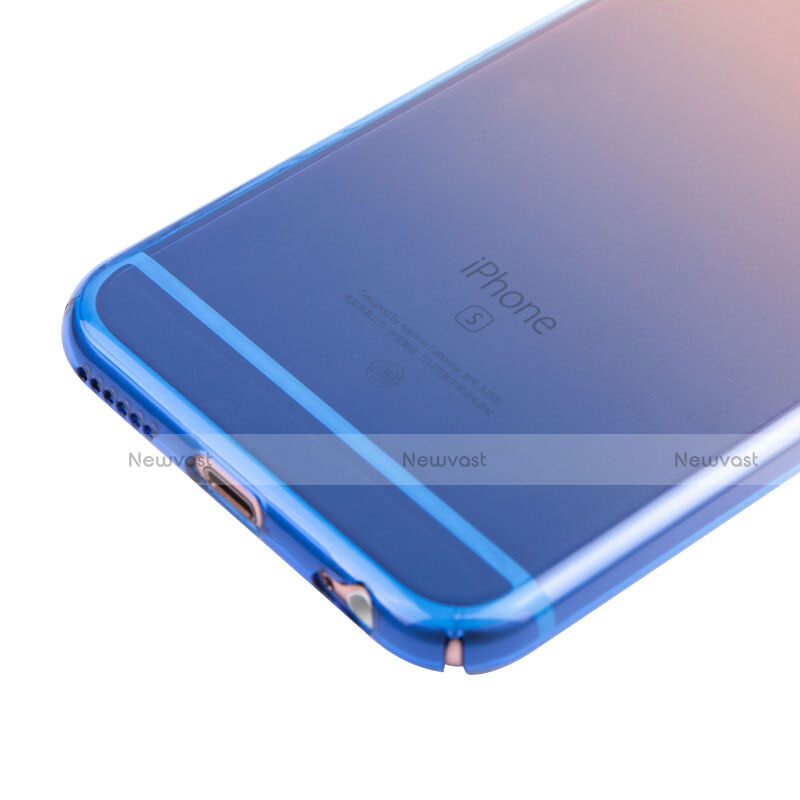 Ultra Slim Transparent Gradient Soft Case Z01 for Apple iPhone 6S Plus Blue