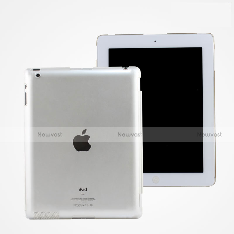 Ultra Slim Transparent Matte Finish Cover for Apple iPad 2 White