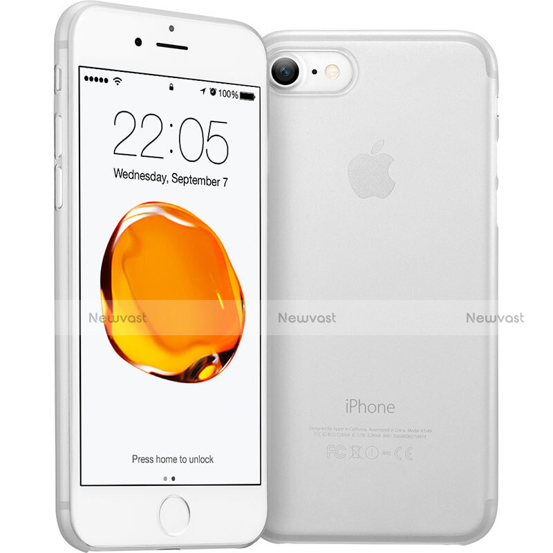 Ultra Slim Transparent Matte Finish Cover for Apple iPhone SE3 2022 White