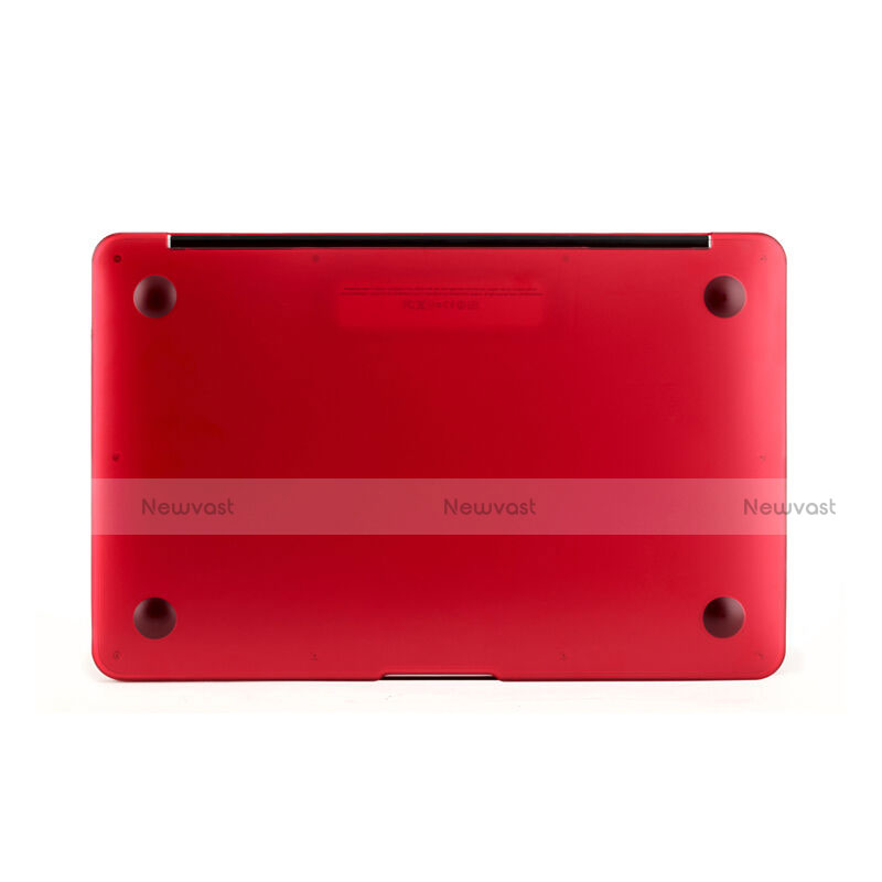 Ultra Slim Transparent Matte Finish Cover for Apple MacBook Air 13 inch Red