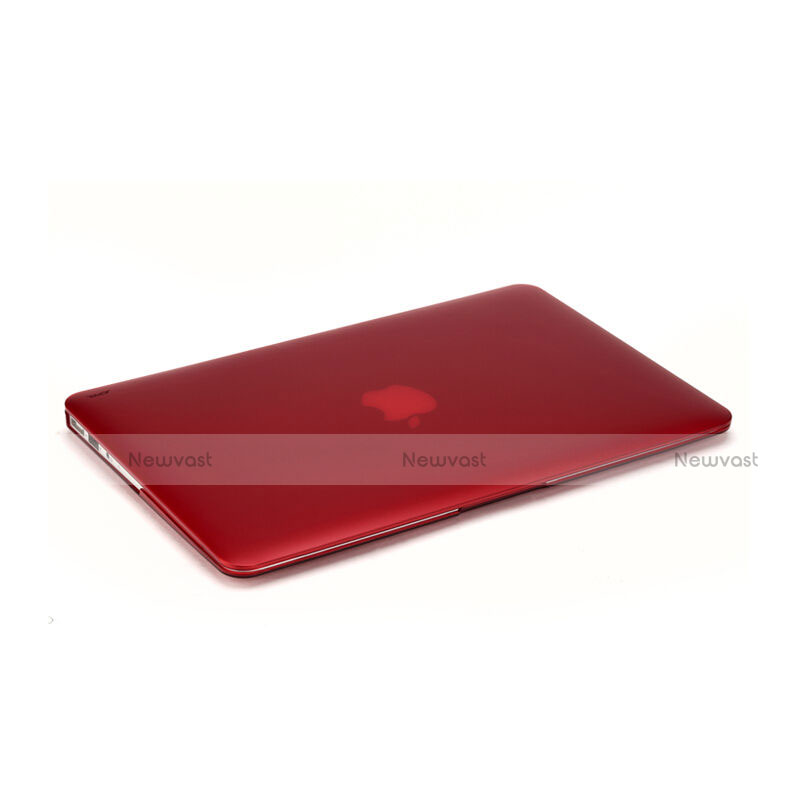 Ultra Slim Transparent Matte Finish Cover for Apple MacBook Pro 13 inch Red