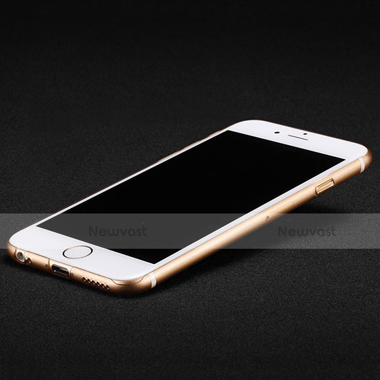 Ultra Slim Transparent Matte Finish Soft Cover for Apple iPhone 6S Plus Gold