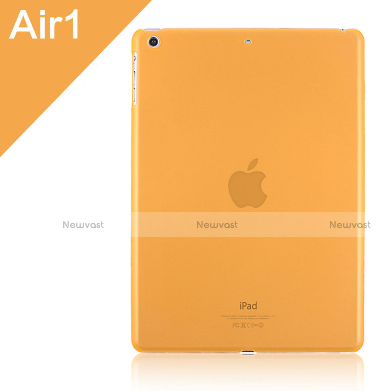 Ultra Slim Transparent Plastic Cover for Apple iPad Air Orange