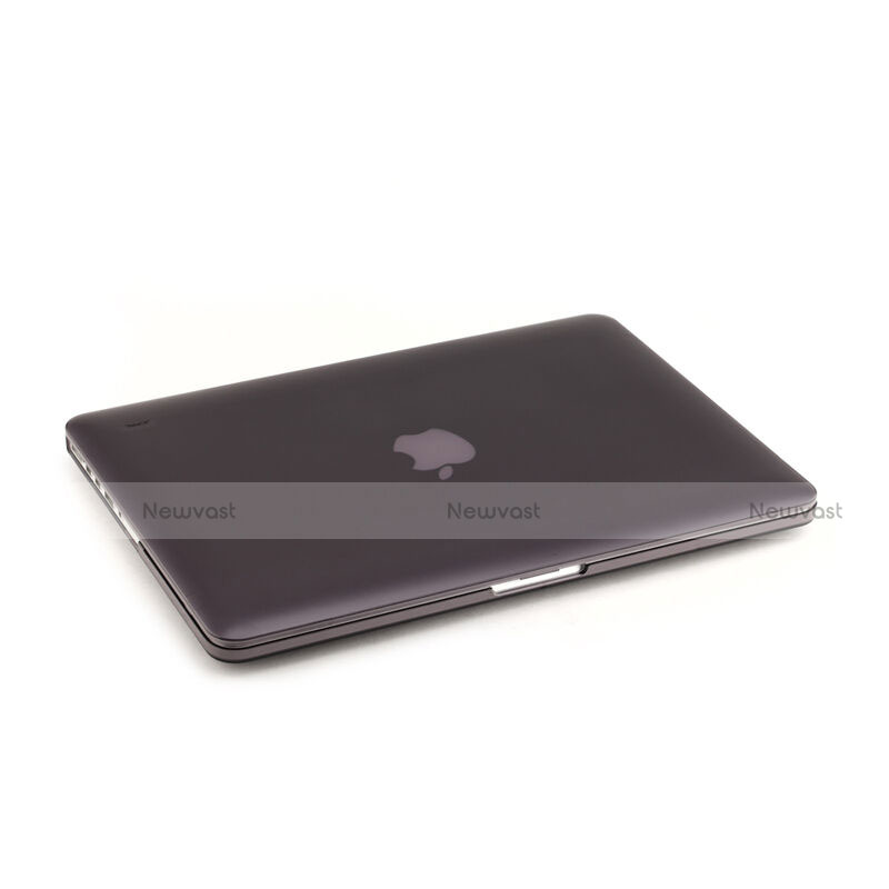 Ultra Slim Transparent Plastic Cover for Apple MacBook Pro 15 inch Gray