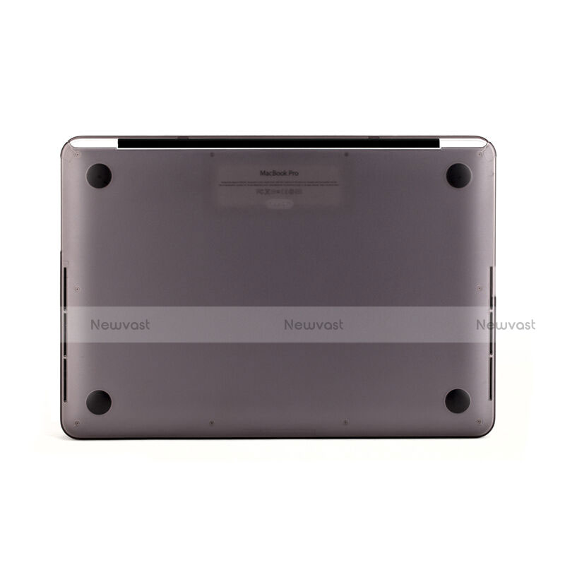 Ultra Slim Transparent Plastic Cover for Apple MacBook Pro 15 inch Retina Gray