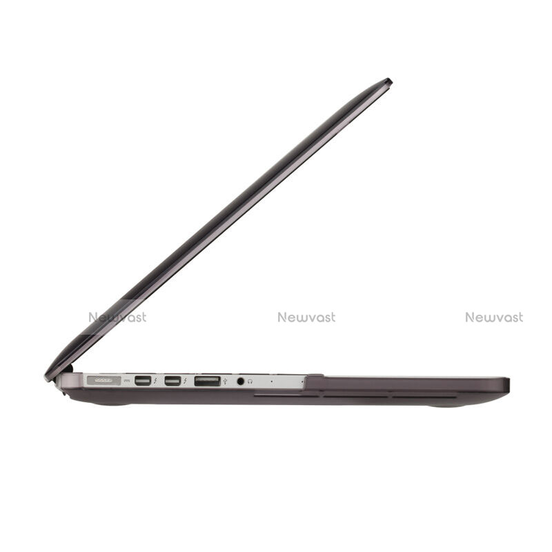 Ultra Slim Transparent Plastic Cover for Apple MacBook Pro 15 inch Retina Gray