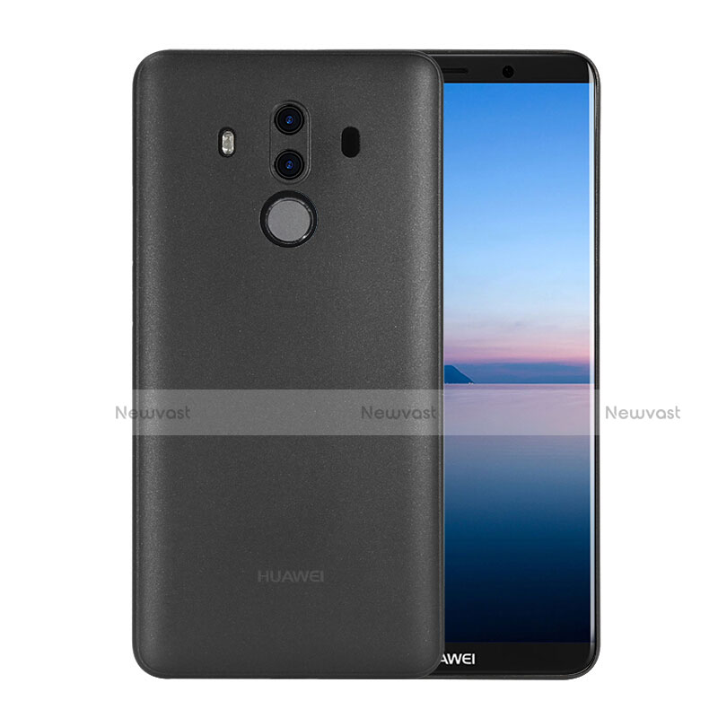 Ultra Slim Transparent Plastic Cover for Huawei Mate 10 Pro Black