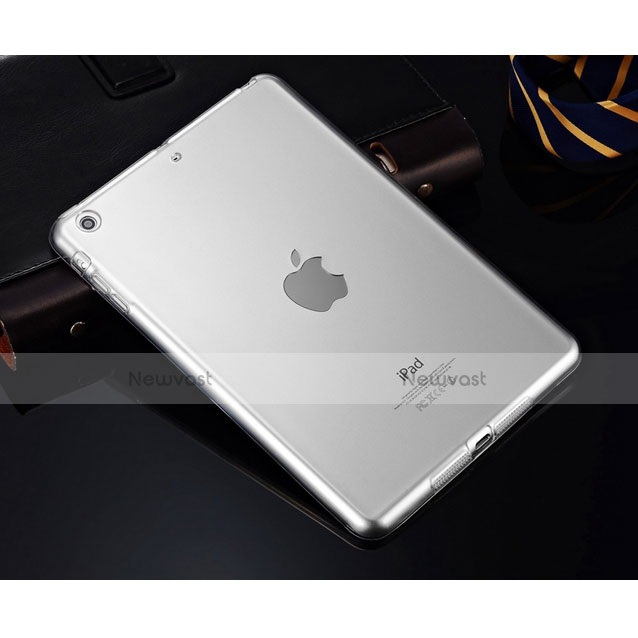 Ultra Slim Transparent TPU Soft Case for Apple iPad Mini 3 White