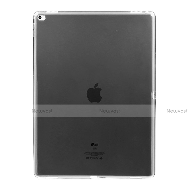 Ultra Slim Transparent TPU Soft Case for Apple iPad Pro 12.9 Gray