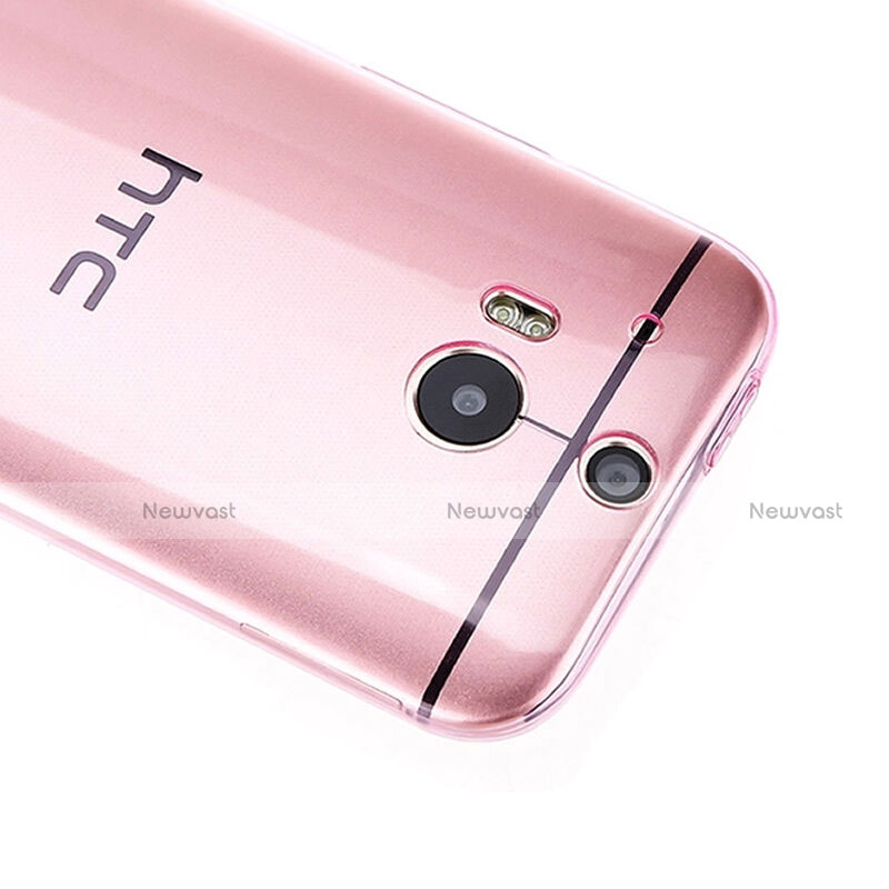 Ultra Slim Transparent TPU Soft Case for HTC One M8 Pink