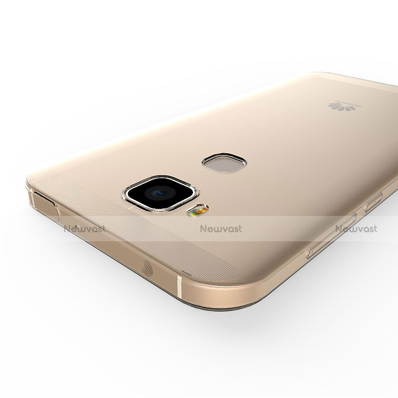 Ultra Slim Transparent TPU Soft Case for Huawei G7 Plus Gold