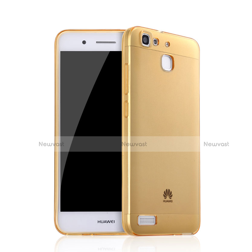 Ultra Slim Transparent TPU Soft Case for Huawei G8 Mini Gold