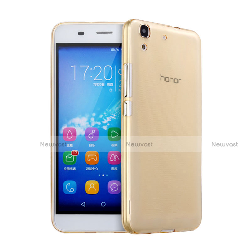 Ultra Slim Transparent TPU Soft Case for Huawei Y6 Gold