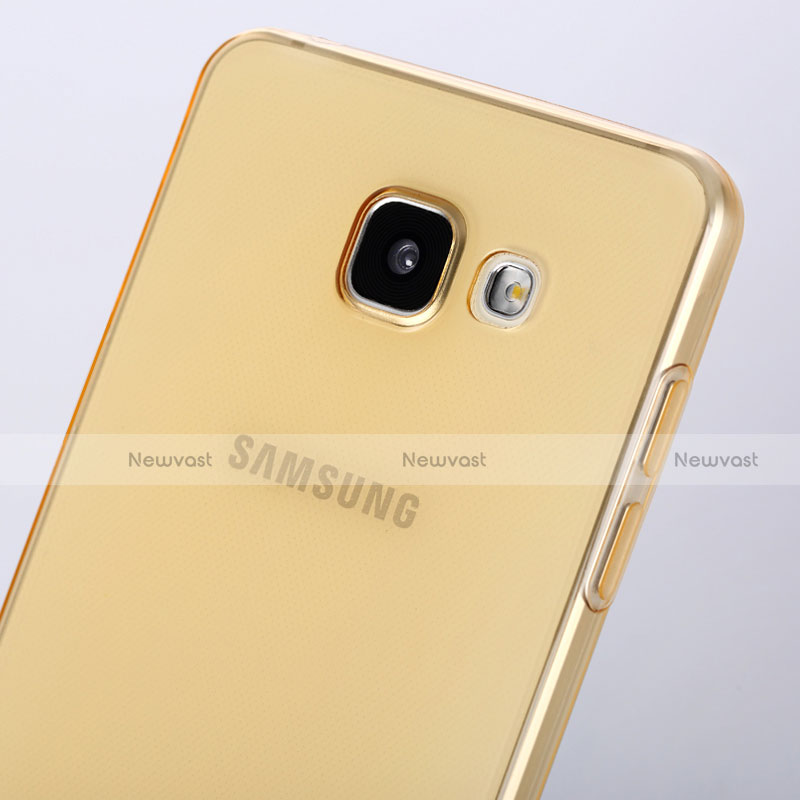 Ultra Slim Transparent TPU Soft Case for Samsung Galaxy A5 (2016) SM-A510F Gold
