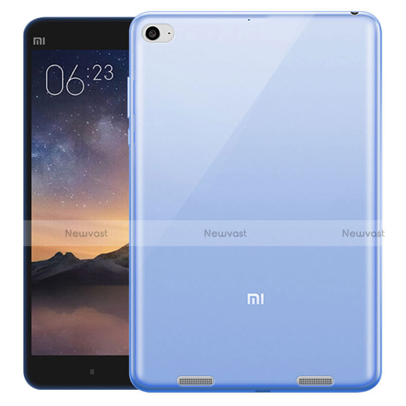 Ultra Slim Transparent TPU Soft Case for Xiaomi Mi Pad 3 Blue