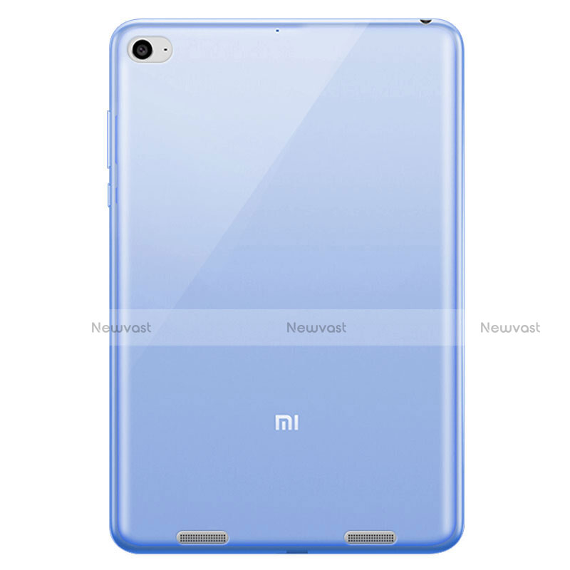Ultra Slim Transparent TPU Soft Case for Xiaomi Mi Pad 3 Blue