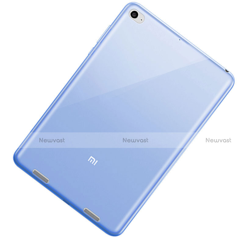 Ultra Slim Transparent TPU Soft Case for Xiaomi Mi Pad 3 Blue