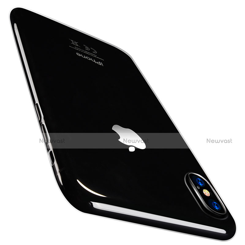 Ultra Slim Transparent TPU Soft Case T03 for Apple iPhone X Clear