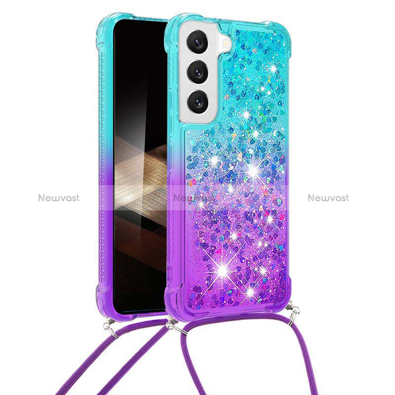 Ultra-thin Silicone Gel Gradient Soft Case Cover Y01B for Samsung Galaxy S24 Plus 5G Mixed
