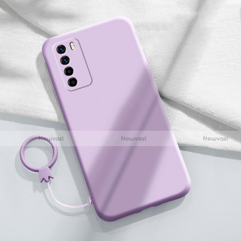 Ultra-thin Silicone Gel Soft Case 360 Degrees Cover C01 for Huawei Honor Play4 5G Clove Purple