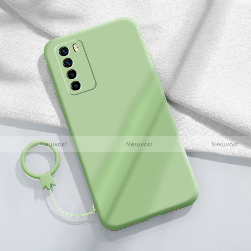 Ultra-thin Silicone Gel Soft Case 360 Degrees Cover C01 for Huawei Honor Play4 5G Matcha Green